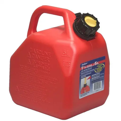 Scepter 5L (1.25 Gal) Portable Jerry Can – Fuel-Safe Polyethylene (88020004)