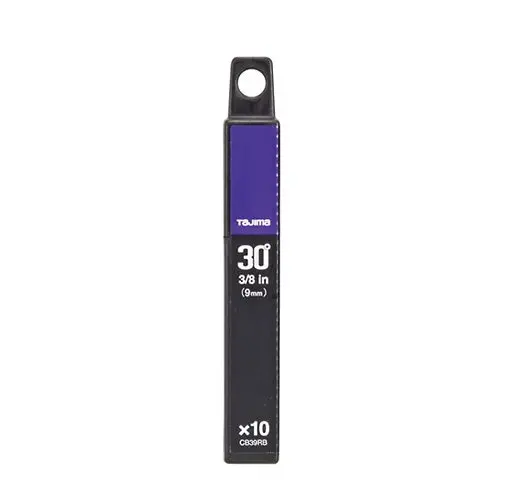 Tajima CB39RBH Premium Cutter – 30° Acute-Angle Razar Black Blade, 7-Point, 10-Blade Set in Hard Case