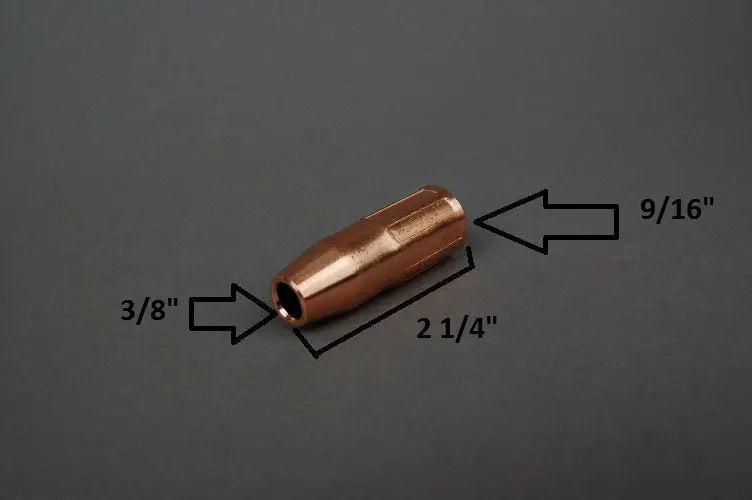 Tapered Conical Nozzle – 2-Pack for Tweco® Mini & #1 MIG Guns