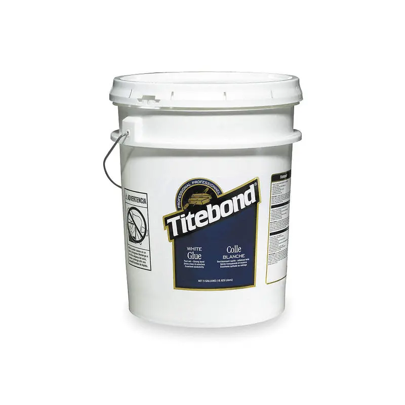 Titebond Carpenter’s Wood Glue – White Formula, Water-Resistant, 5-Gallon Pail (Model 5027FRA)