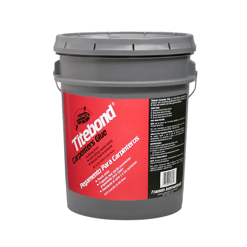 Titebond Carpenter’s Wood Glue – Yellow Formula, Waterproof, 5-Gallon Pail (Model 2827FRA)