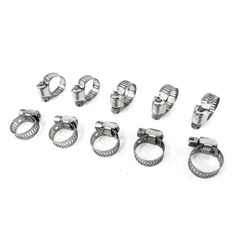 Toolway Stainless Steel Hose Clamp Pack (10-Pack, Size #72, 3–5 Inch Diameter)