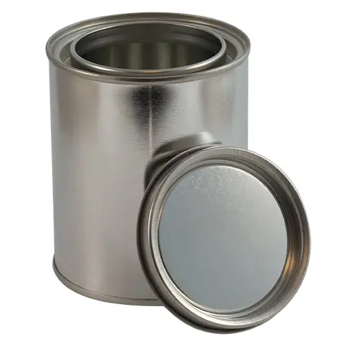 Unlined 16 oz (1 Pint) Metal Paint Can with Lid