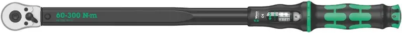Wera Click-Torque C 4 Reversible Ratchet Torque Wrench — 60–300 N·m, 1/2″ Drive