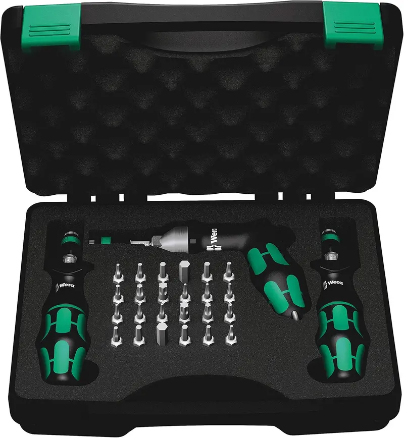 Wera Kraftform Torque Screwdriver Set — 2.5–55 in-lb, 27-Piece Kit