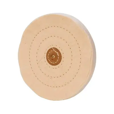 White Stitched Muslin Buffing Wheels