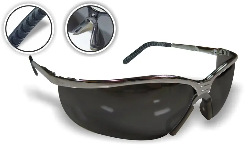 Workhorse EP2051SBK Safety Glasses — Gunmetal Frame with Smoke Lenses