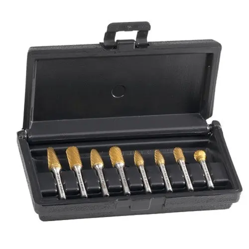 Champion Bk8P-Re Titanium-Coated Carbide Bur Kit – 8-Piece Automotive Set 1