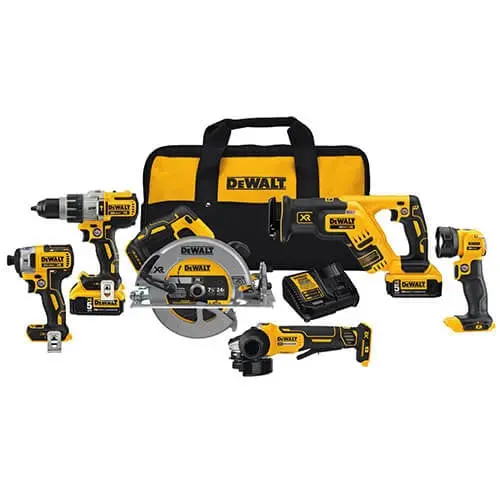Dewalt Dck695P2 20V Max Xr 6-Tool Cordless Combo Kit 1