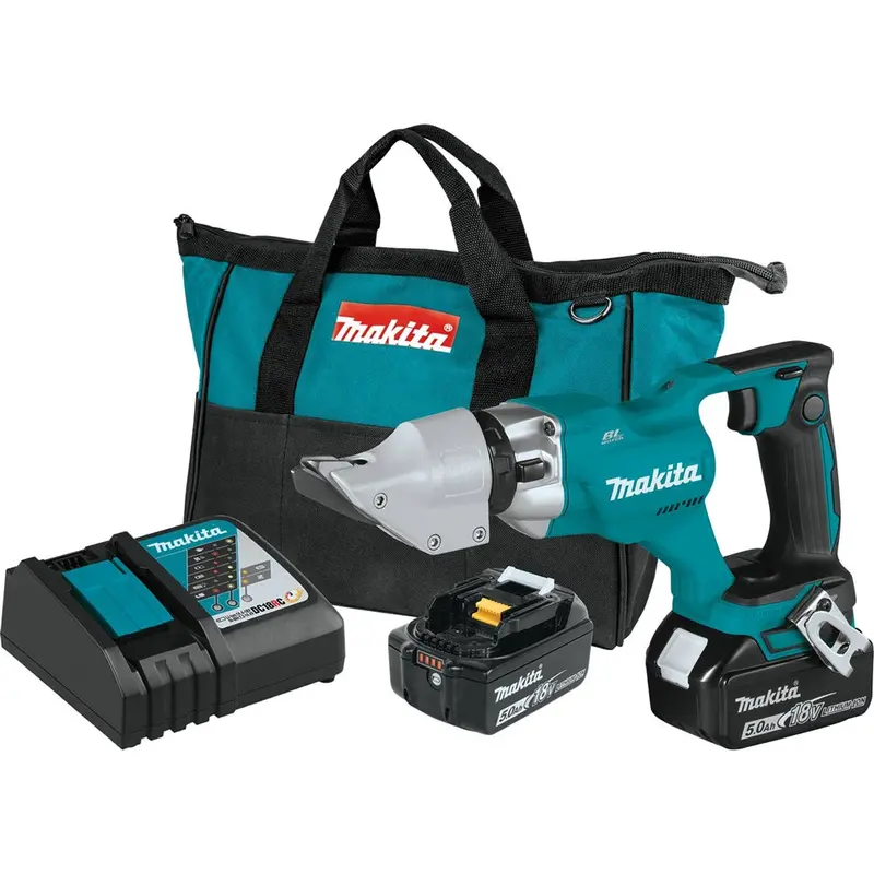 Makita Xsj03T 18V Lithium-Ion Straight Shear Kit – Includes 5.0Ah Battery And Charger 1