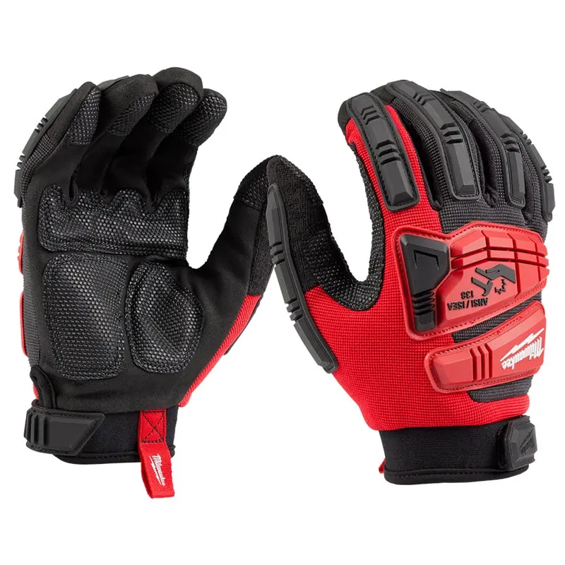 Milwaukee 48-73-8550 Impact Wrecking Work Gloves – High-Visibility, Cut-Resistant Design 1