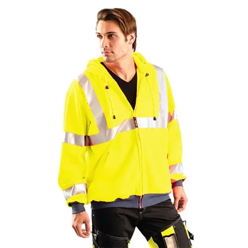 Occunomix Class 3 Wicking Safety Hoodie – Premium Breathable Fabric, Lux-Swt3Hz Model 1